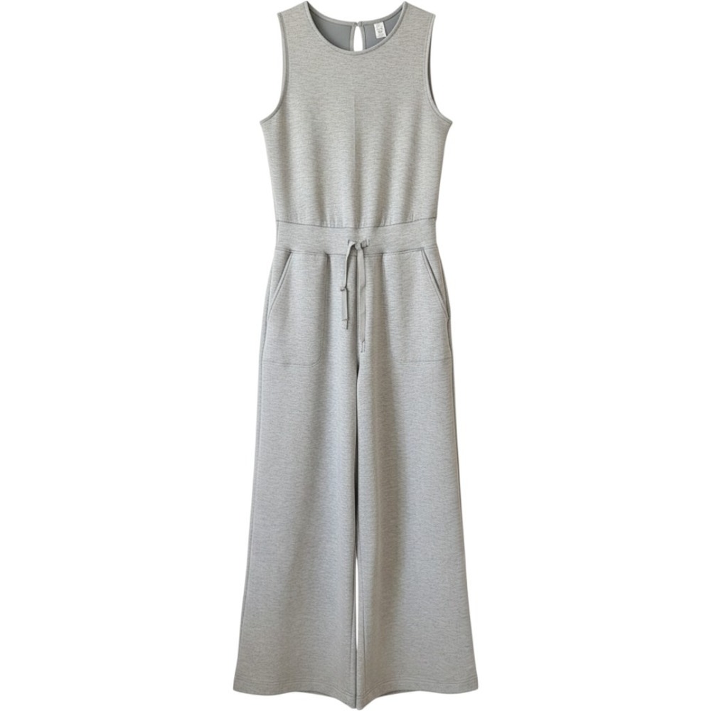 Spanx AirEssentials Sleeveless Jumpsuit Light Grey Heather 50282R Small NWT